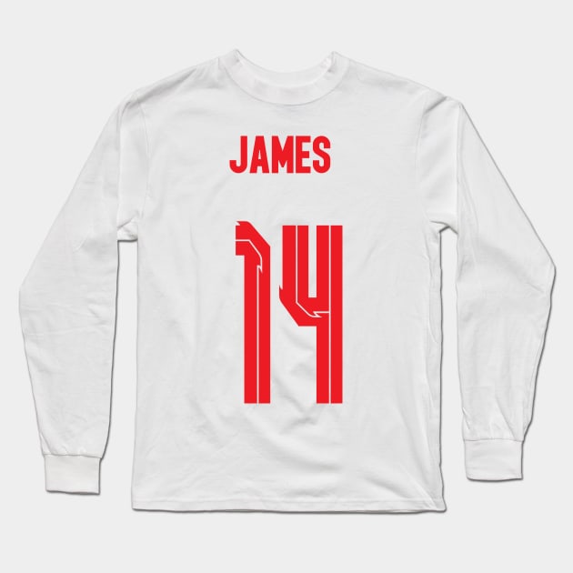 Reece James  England 14 Long Sleeve T-Shirt by Alimator